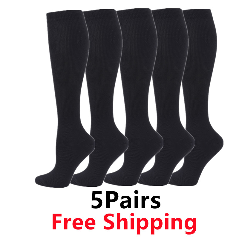 Compression Sock Medical - 5 par/pack calcetines de compresión hombres