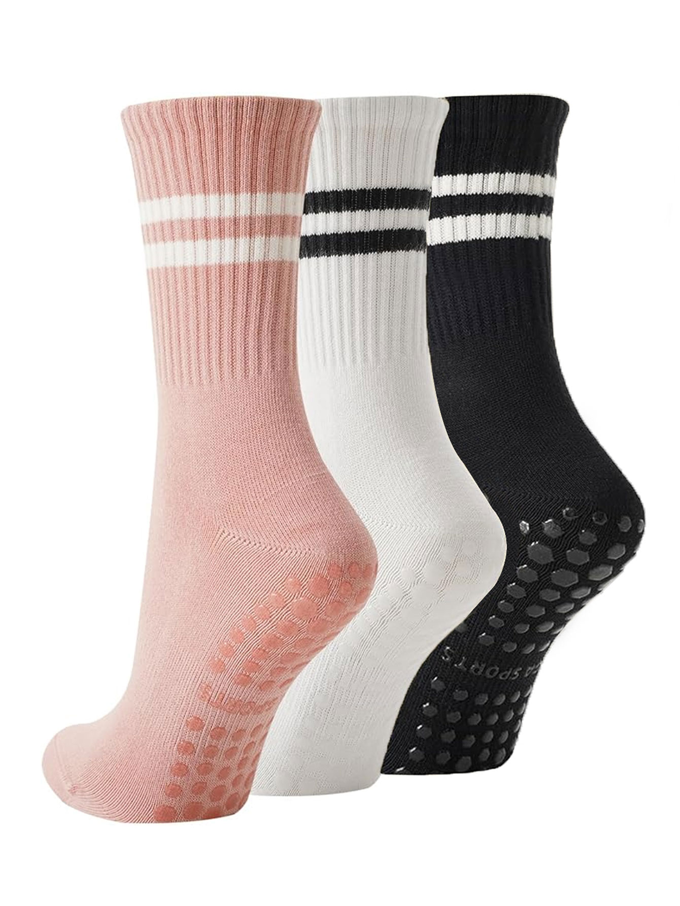 Grip Sock Yoga - 3 pares de calcetines de yoga,