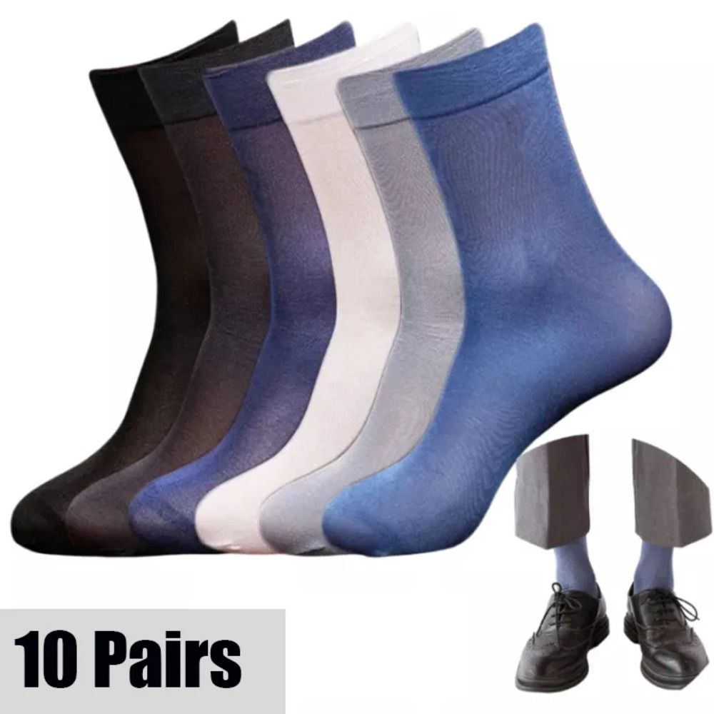 Silk Sock Bamboo - 10 Pares de Calcetines de Seda