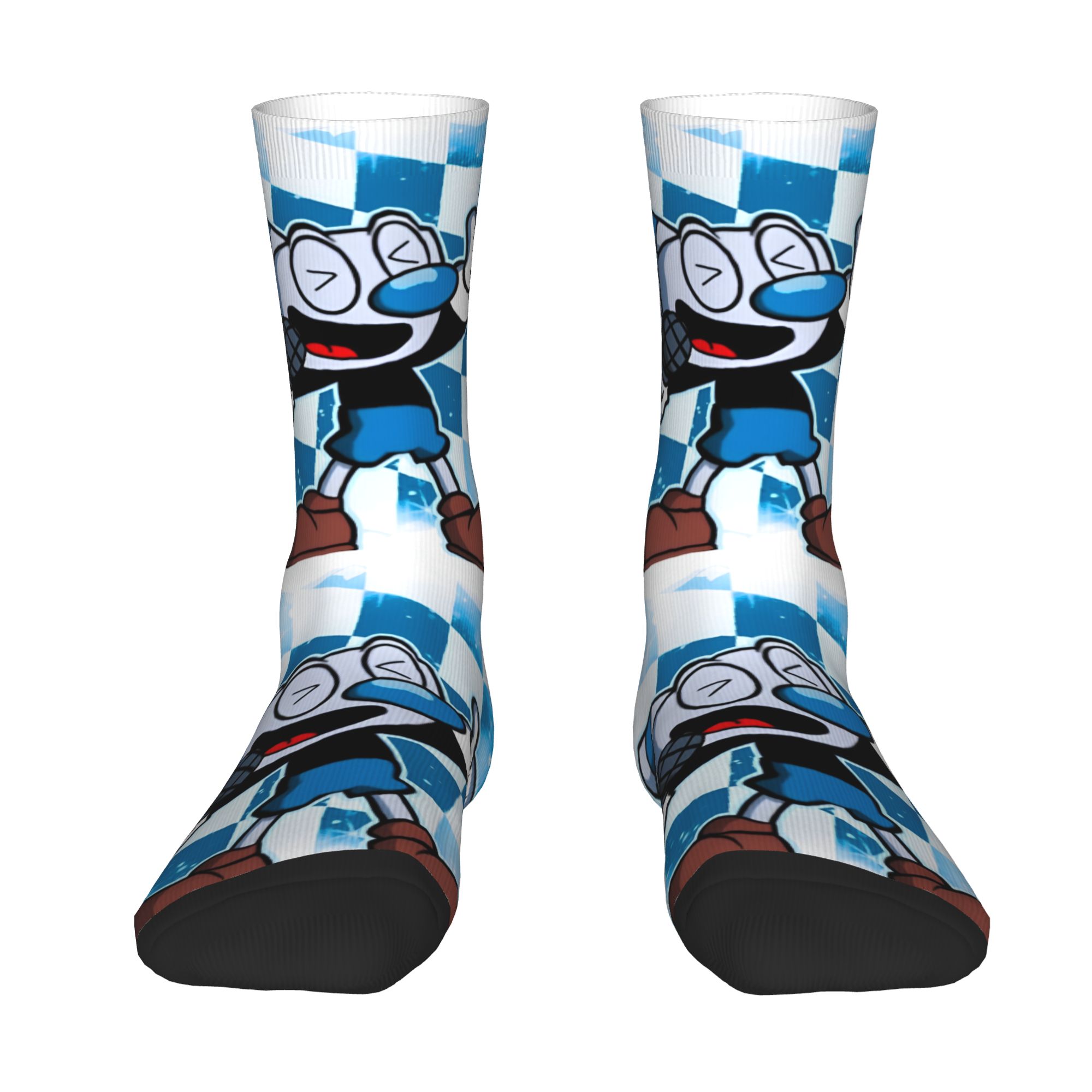 Dress Sock Men - Calcetines personalizados de Cuphead y Mugman