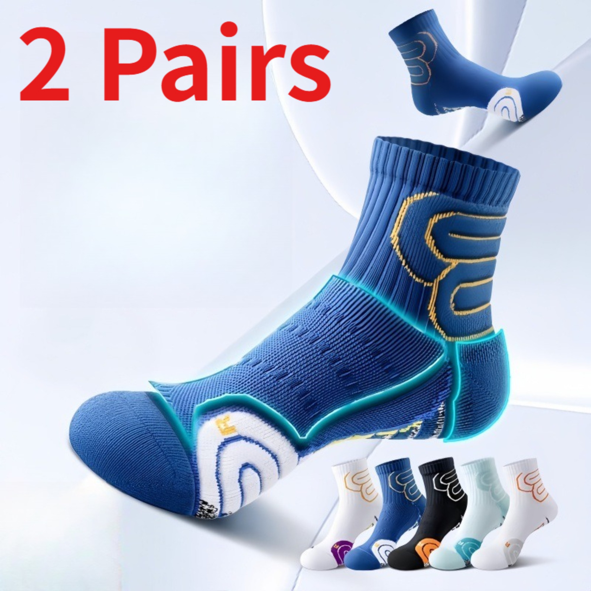 1/2 Pares de Calcetines Deport - Athletic Sock Cushion reseña y precio